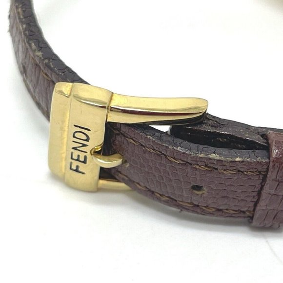 FENDI Change belt colors Wristwatch SS / leather Multicolore x GoldHW - Picture 10 of 12